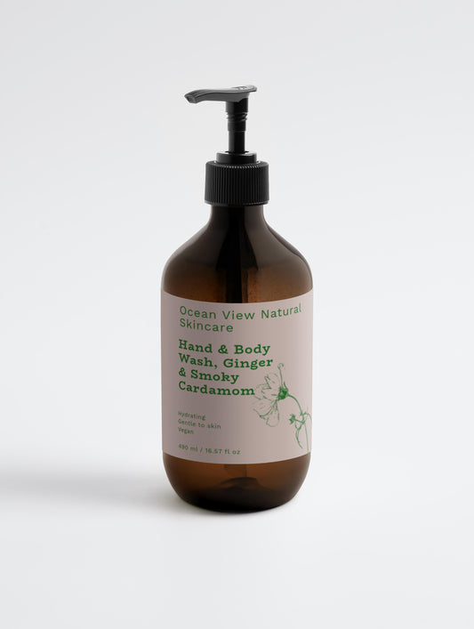 Hand & Body Wash, Ginger & Cardamom 490 ml