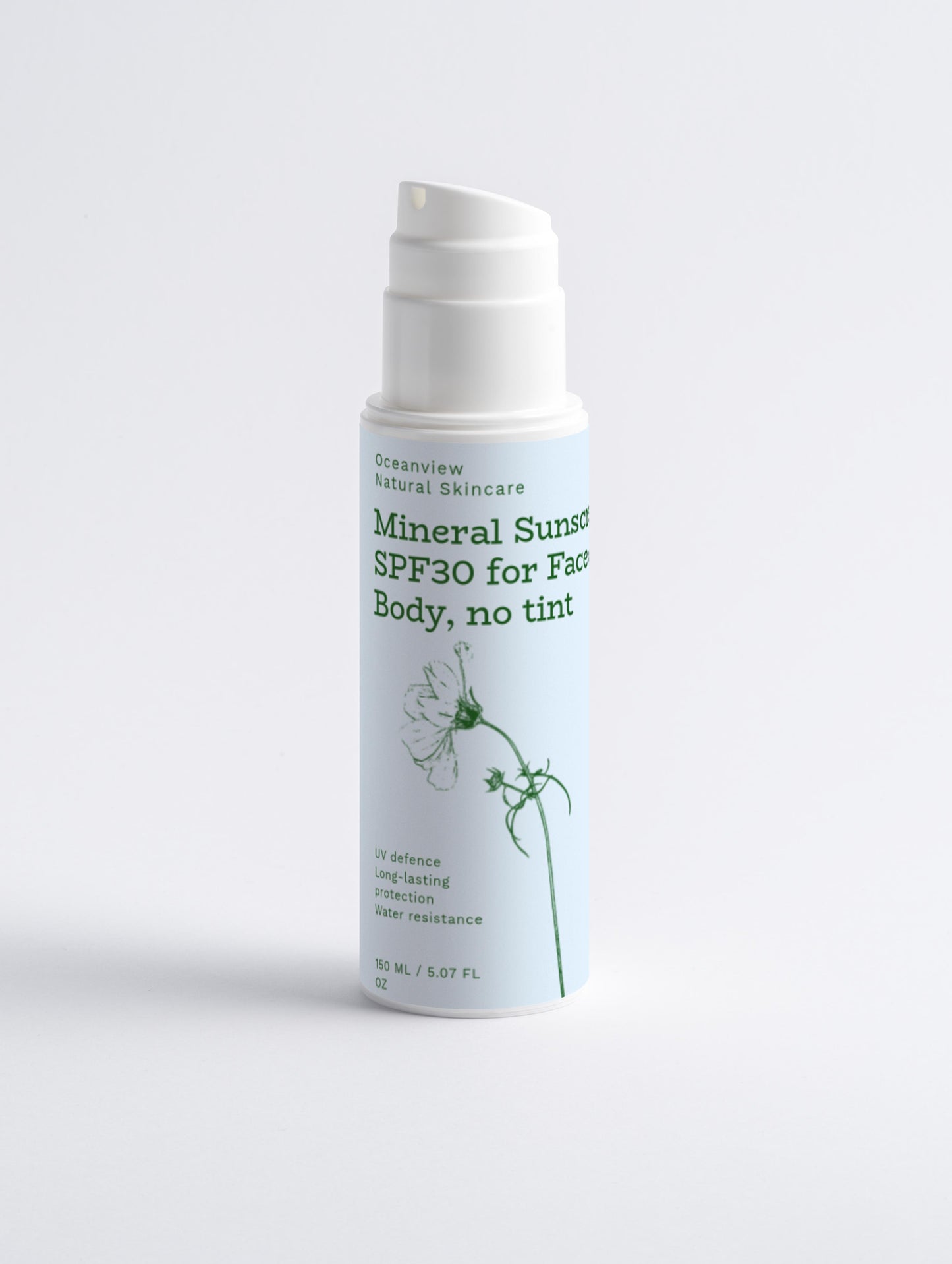 Mineral Sunscreen SPF30 for Face & Body, no tint